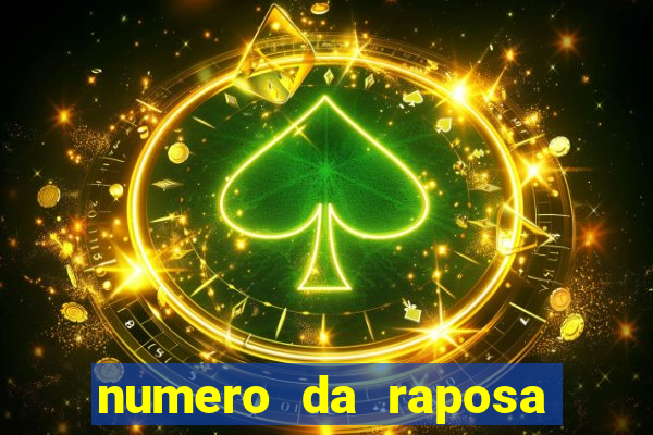 numero da raposa jogo do bicho